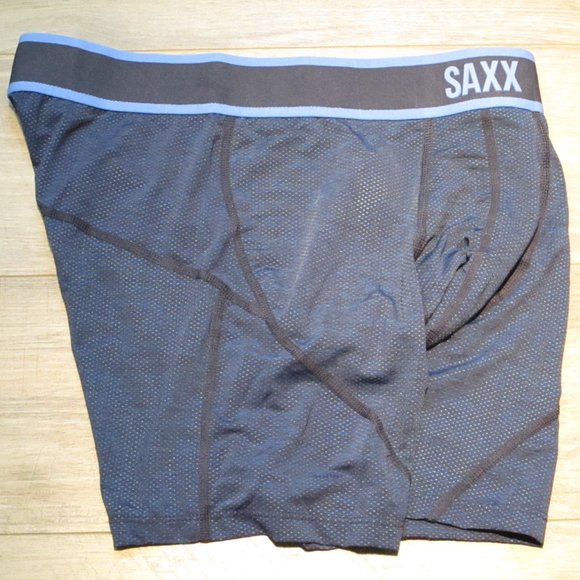 Excellent Used Condition Men's SAXX Kinetic Ballpark Pouch Boxer Brief Medium - Picture 4 of 14